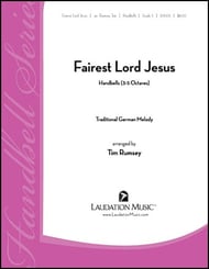 Fairest Lord Jesus Handbell sheet music cover Thumbnail